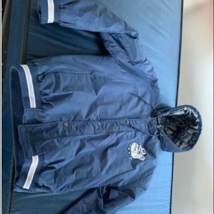 Vintage throwback starter jacket parka Georgetown